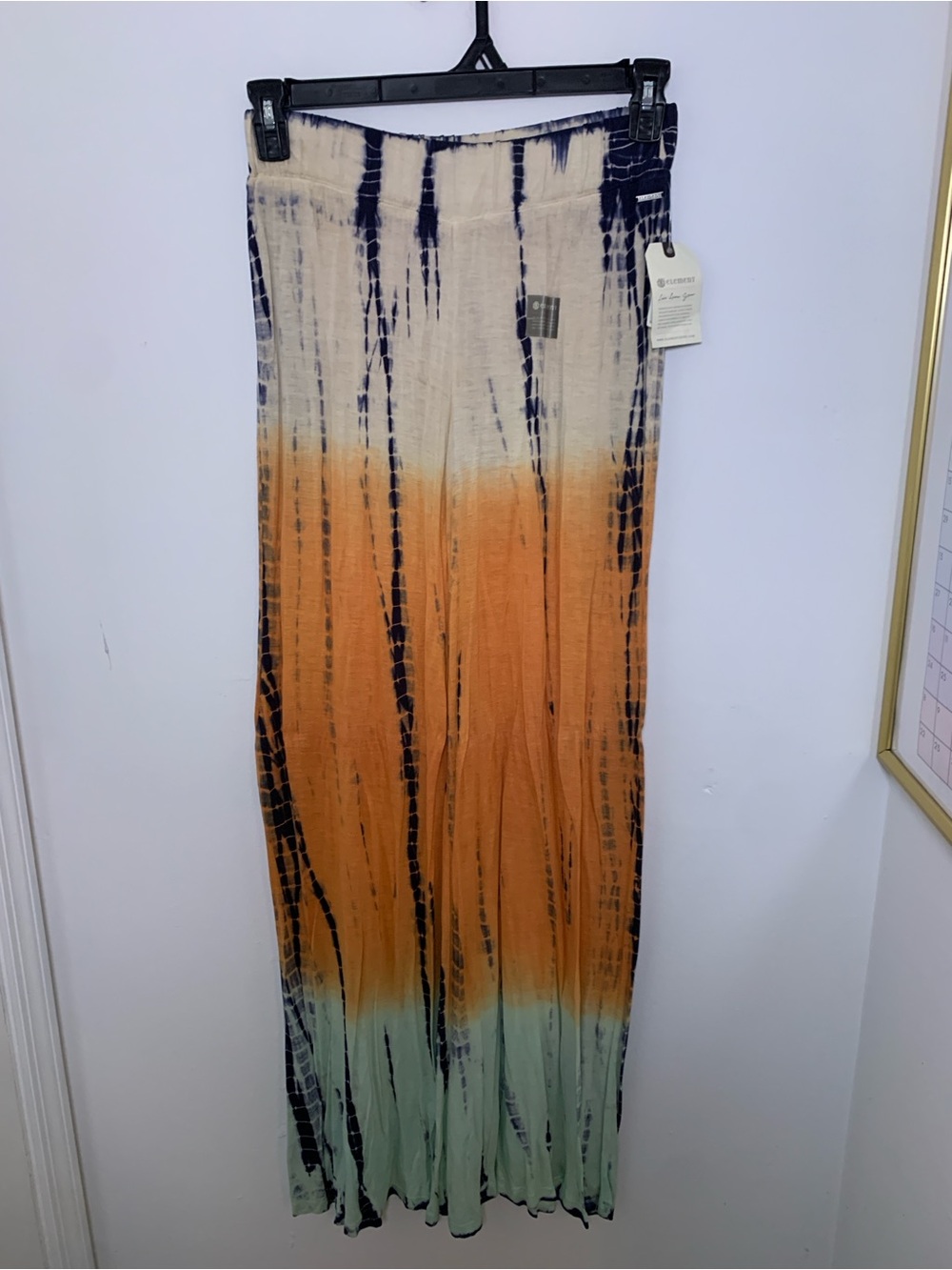 Element Tie-Dye Ombre Beach Pant in Orange, Cream & Mint